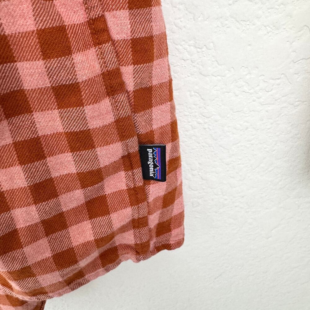 Patagonia Women Driving Song Long Sleeve Flannel Shirt Sz L Plaid Organic Cotton - Picture 5 of 7